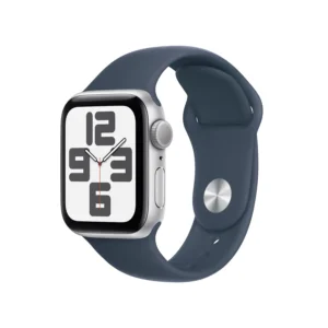 AppleWatch SE Aluminium 44mm Silber (Sportarmband sturmblau) M/L - 2023