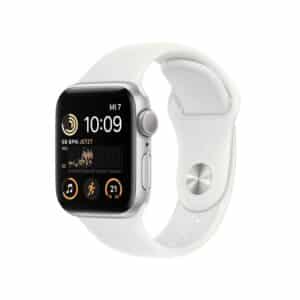 Apple Watch SE Aluminium 40mm Silber (Sportarmband weiß) - 2022