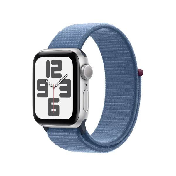 AppleWatch SE Aluminium Cellular 40mm Silber (Sport Loop winterblau) - 2023