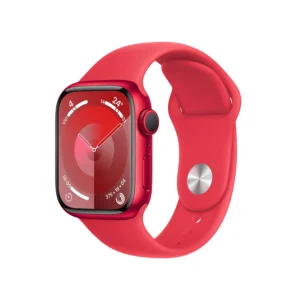 AppleWatch S9 Aluminium 45mm Rot (Sportarmband rot) S/M