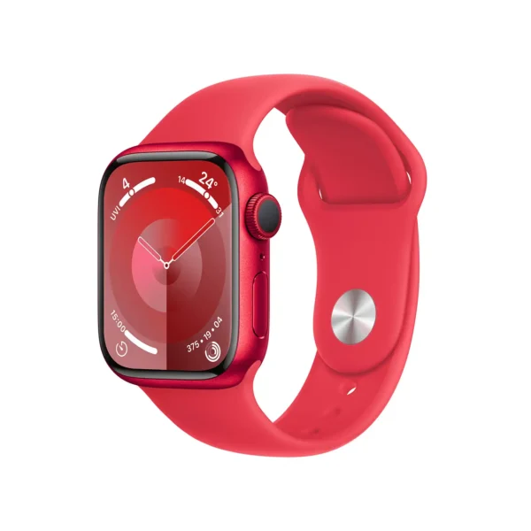 AppleWatch S9 Aluminium 45mm Rot (Sportarmband rot) S/M