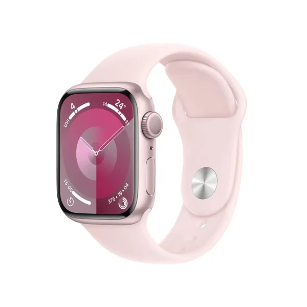 AppleWatch S9 Aluminium Cellular 41mm Rosé (Sportarmband hellrosa) S/M