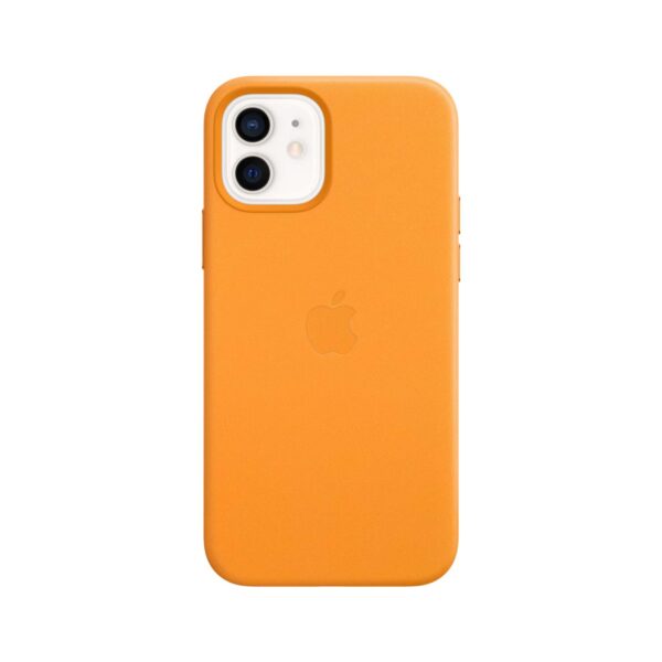 Apple iPhone 12/12 Pro Leder Case mit MagSafe - California Poppy